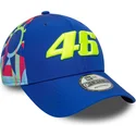 cepur-izliekta-zils-snapback-9forty-fanwear-no-valentino-rossi-vr46-motogp-no-new-era