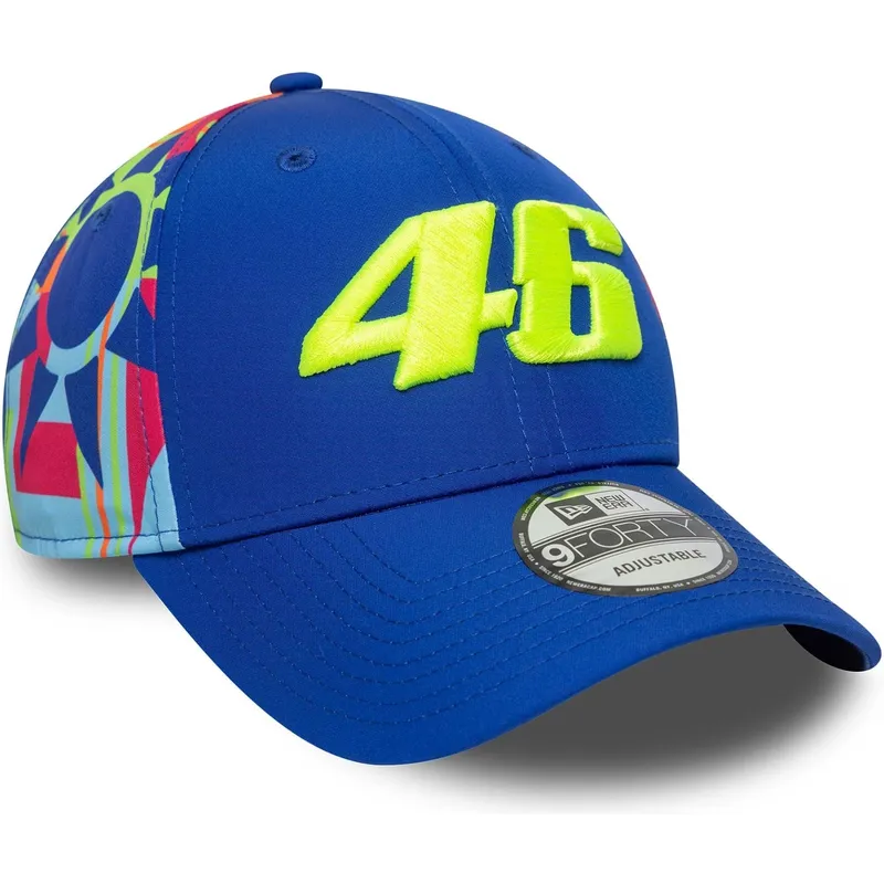 cepur-izliekta-zils-snapback-9forty-fanwear-no-valentino-rossi-vr46-motogp-no-new-era