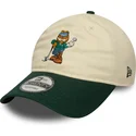 beige-grune-verstellbare-9twenty-kappe-garfield-von-new-era