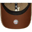 casquette-courbee-marron-ajustable-9twenty-houndstooth-los-angeles-dodgers-mlb-new-era