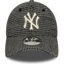 cepur-izliekta-melns-regulejams-9twenty-houndstooth-no-new-york-yankees-mlb-no-new-era