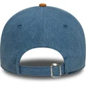 verstellbare-9twenty-denim-midi-kappe-in-blau-und-braun-der-los-angeles-lakers-nba-von-new-era