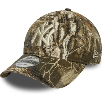 Gorra curva camuflaje ajustable 9TWENTY Realtree de New York Yankees MLB de New Era