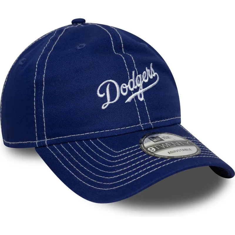 cap-izliekta-blue-adjustable-strap-9twenty-contrast-stitch-no-los-angeles-dodgers-mlb-no-new-era