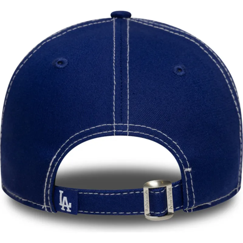 niebieska-regulowana-czapka-z-zakrzywionym-daszkiem-9twenty-contrast-stitch-los-angeles-dodgers-mlb-new-era