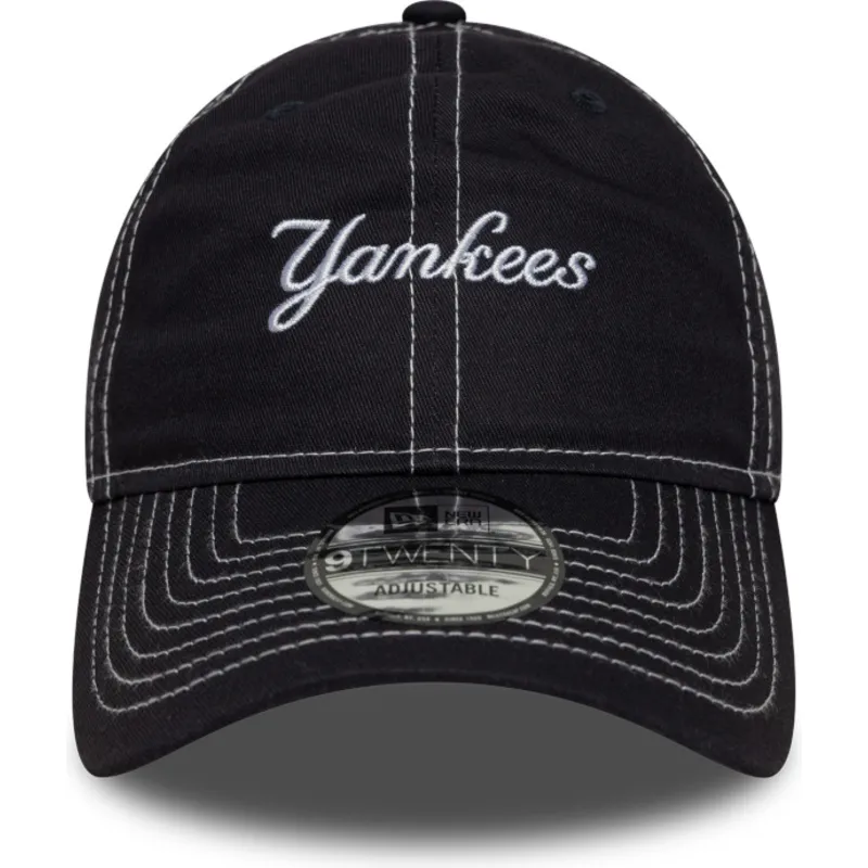 cap-izliekta-navy-blue-adjustable-strap-9twenty-contrast-stitch-no-new-york-yankees-mlb-no-new-era cap-izliekta-navy-blue-adjustable-strap-9twenty-contrast-stitch-no-new-york-yankees-mlb-no-new-era
