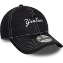 cepur-izliekta-tumsi-zils-regulejama-lente-9twenty-contrast-stitch-no-new-york-yankees-mlb-no-new-era