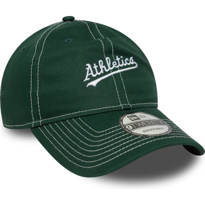 cepur-izliekta-zals-regulejams-9twenty-contrast-stitch-no-oakland-athletics-mlb-no-new-era