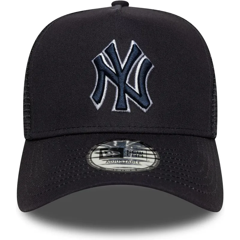 cepur-izliekta-truckeris-tumsi-zils-snapback-a-frame-outline-no-new-york-yankees-mlb-no-new-era