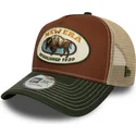 cap-izliekta-multicolor-snapback-marron-a-frame-animal-patch-no-bufalo-no-new-era