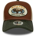 cap-izliekta-multicolor-snapback-marron-a-frame-animal-patch-no-bufalo-no-new-era
