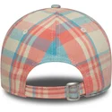 gorra-curva-rosa-y-azul-ajustable-para-mujer-9forty-check-de-new-york-yankees-mlb-de-new-era