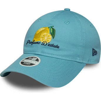 Casquette courbée bleue ajustable pour femme 9TWENTY Phrase Profumo D'estate New Era
