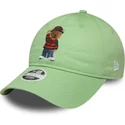 grune-hellgrune-verstellbare-curved-cap-fur-damen-9twenty-bear-von-ac-milan-serie-a-von-new-era