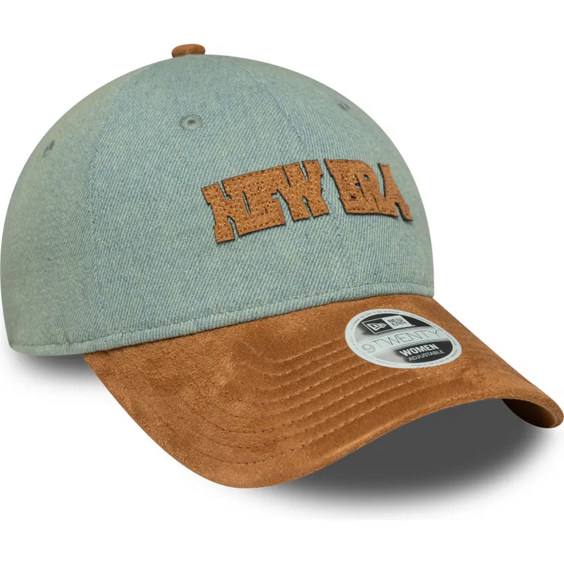 cepur-izliekta-zils-regulejama-lente-marron-9twenty-western-pin-no-new-era