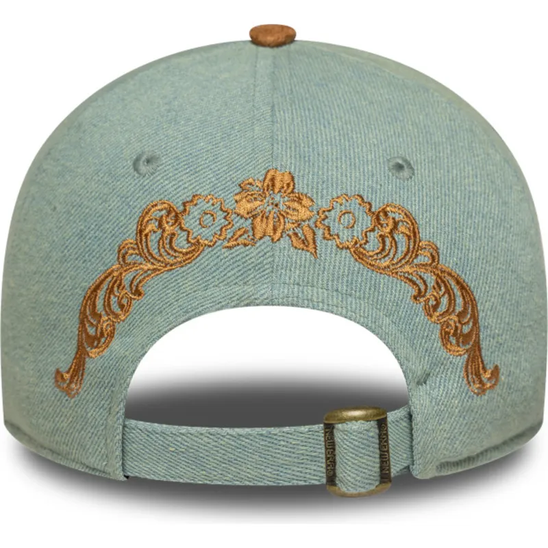 gebogene-blau-braune-verstellbare-damenkappe-9twenty-western-pin-von-new-era