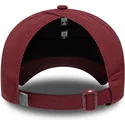 new-era-mlb-new-york-yankees-damen-verstellbare-kappe-mit-gebogenem-schirm-in-weinrot-open-back-flawless