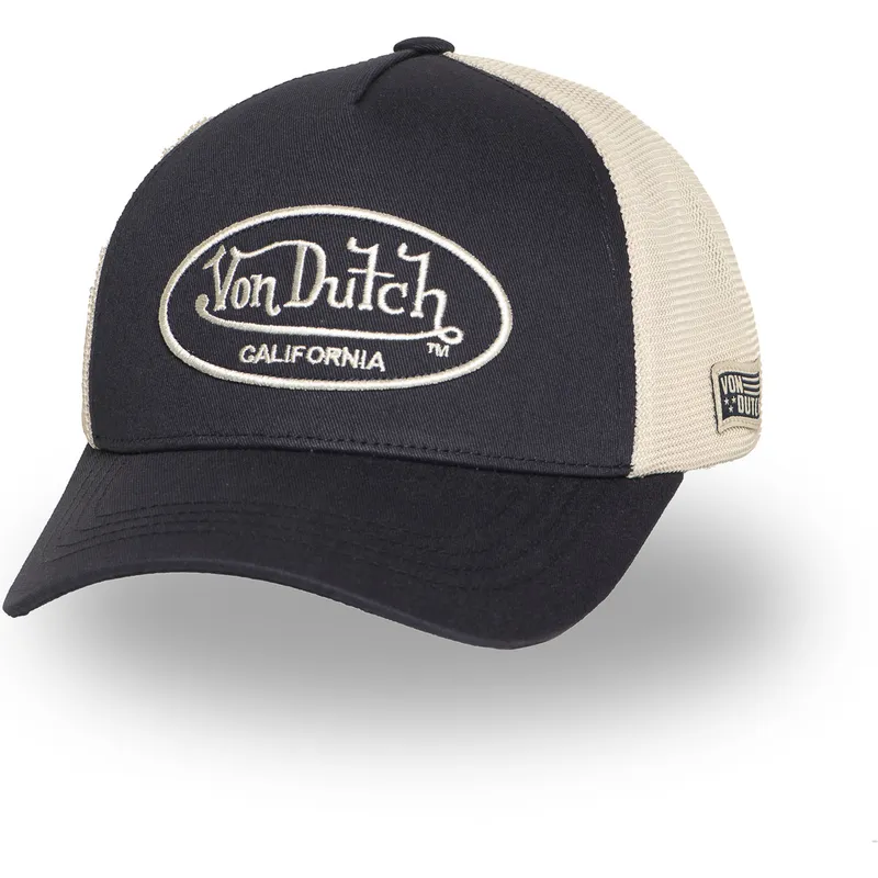 czapka-trucker-czarna-i-bezowa-regulowana-lof-b31-von-dutch