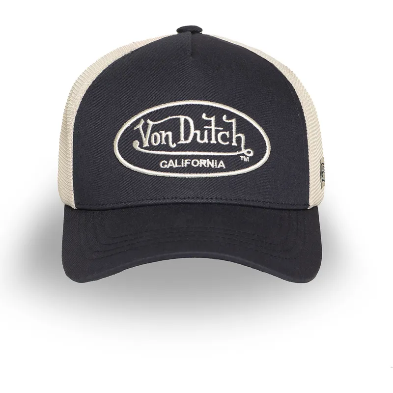 schwarze-und-beige-verstellbare-trucker-kappe-lof-b31-von-von-dutch