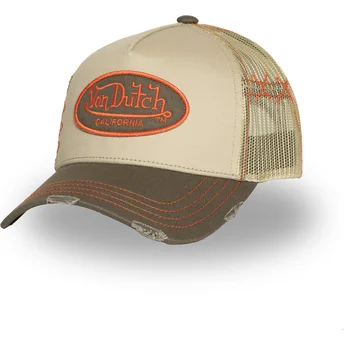 Cap izliekta beige snapback no Von Dutch