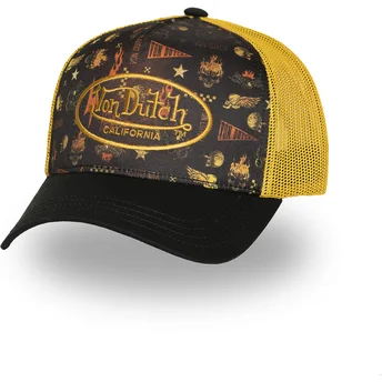 Cepur izliekta truckeris melns snapback SUBL07 no Von Dutch