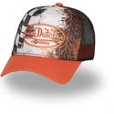 cap-izliekta-orange-snapback-no-von-dutch