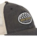 cap-izliekta-gray-snapback-no-von-dutch