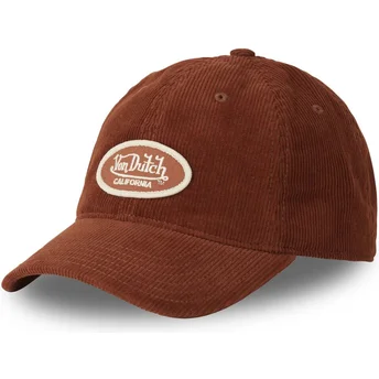 Czapka z zakrzywionym daszkiem brązowa regulowana LOG06 od Von Dutch