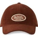 cepur-izliekta-bruns-regulejams-log06-no-von-dutch