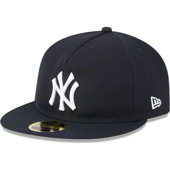 Granatowa płaska czapka dopasowana 59FIFTY Retro Crown A Frame Easy New York Yankees MLB New Era