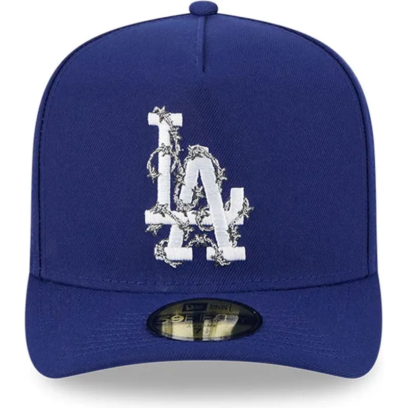 blaue-gebogene-verstellbare-59fifty-a-frame-wired-kappe-der-los-angeles-dodgers-mlb-von-new-era