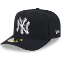 marineblaue-gebogene-verstellbare-59fifty-a-frame-wired-kappe-der-new-york-yankees-mlb-von-new-era