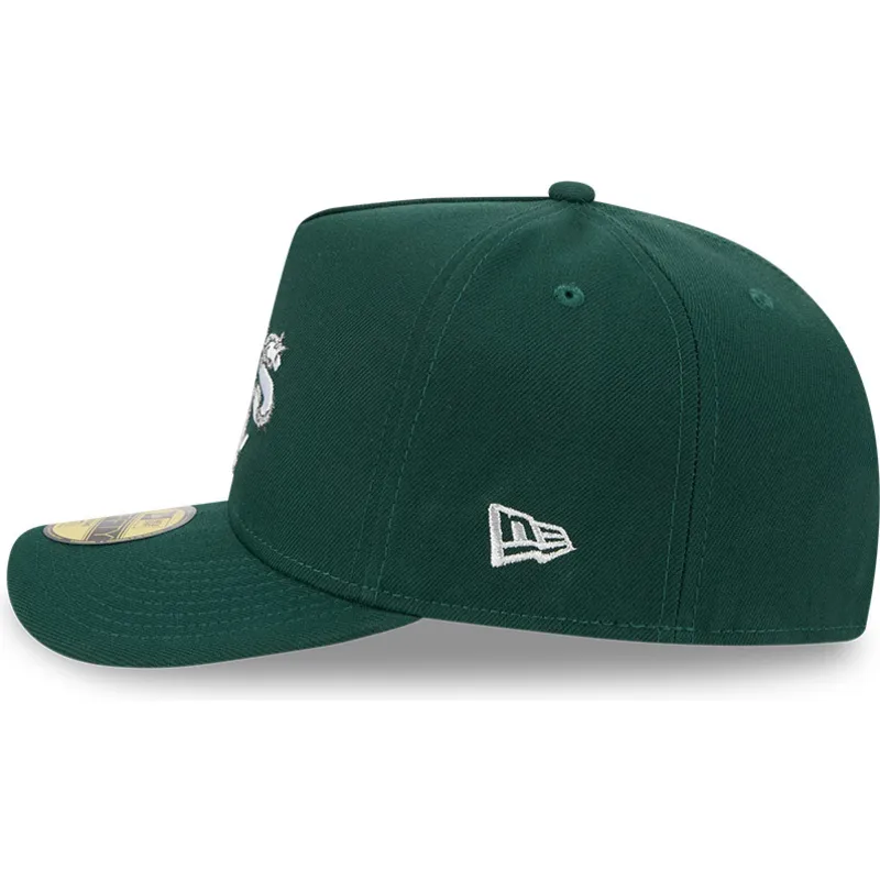 grune-gebogene-kappe-59fifty-a-frame-wired-der-oakland-athletics-mlb-von-new-era