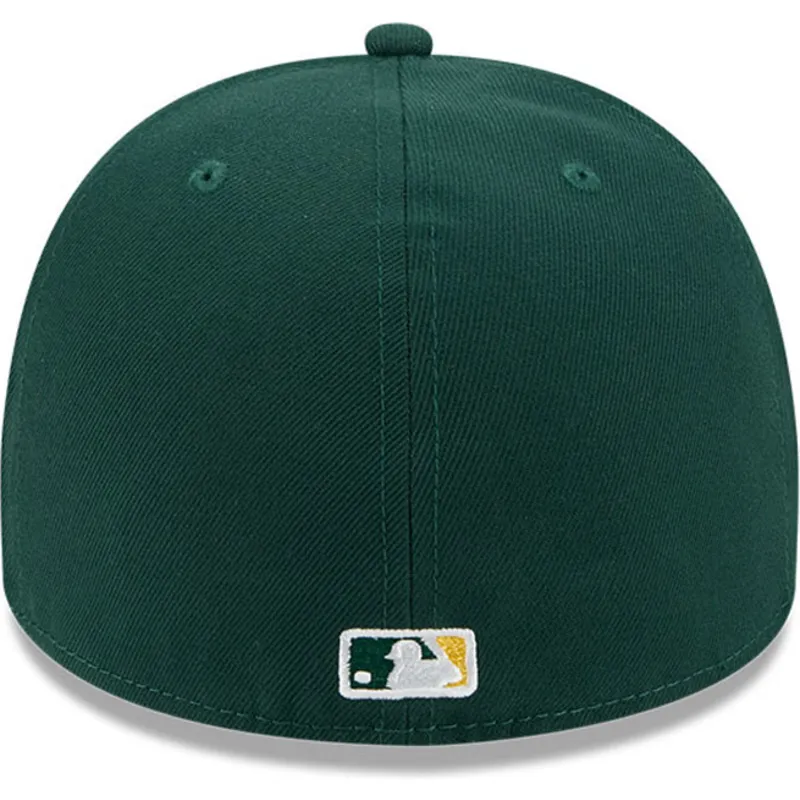 grune-gebogene-verstellbare-59fifty-a-frame-wired-kappe-von-oakland-athletics-mlb-von-new-era