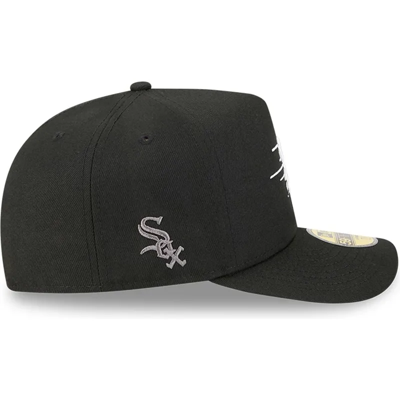 cepur-izliekta-melns-pieguloss-59fifty-a-frame-cartoon-no-chicago-white-sox-mlb-no-new-era