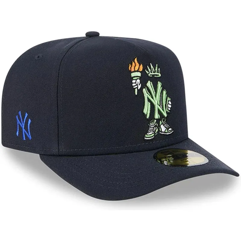cepur-izliekta-tumsi-zils-pieguloss-59fifty-a-frame-cartoon-no-new-york-yankees-mlb-no-new-era