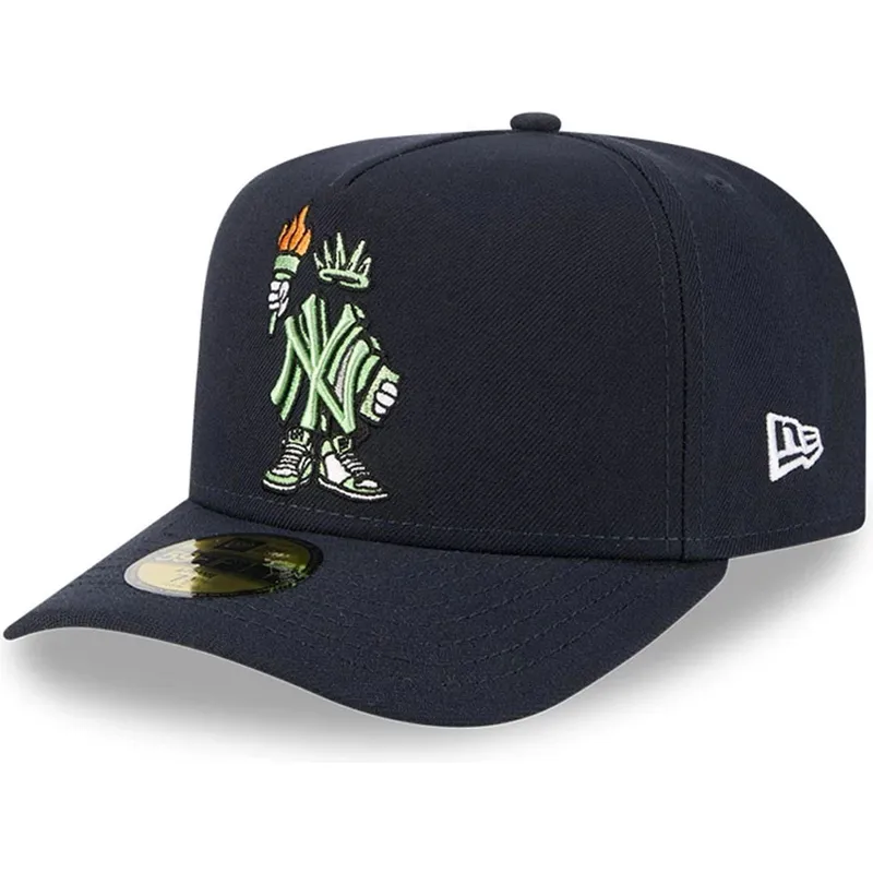 cepur-izliekta-tumsi-zils-pieguloss-59fifty-a-frame-cartoon-no-new-york-yankees-mlb-no-new-era