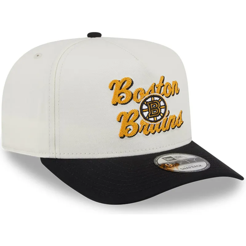 cap-izliekta-beige-snapback-9fifty-a-frame-chainstitch-no-boston-bruins-nhl-no-new-era