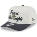 beige-und-graue-gebogene-kappe-snapback-9fifty-a-frame-chainstitch-der-vegas-golden-knights-nhl-von-new-era