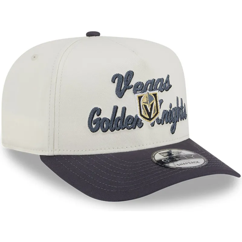 cap-izliekta-beige-snapback-9fifty-a-frame-chainstitch-no-vegas-golden-knights-nhl-no-new-era