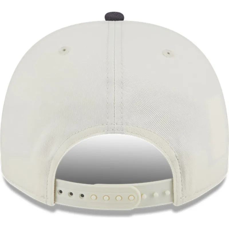 bezowo-szara-zakrzywiona-czapka-snapback-9fifty-a-frame-chainstitch-vegas-golden-knights-nhl-new-era