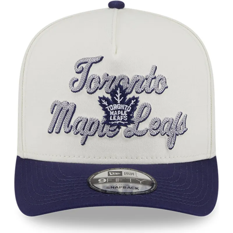 cepur-izliekta-bess-snapback-9fifty-a-frame-chainstitch-no-toronto-maple-leafs-nhl-no-new-era