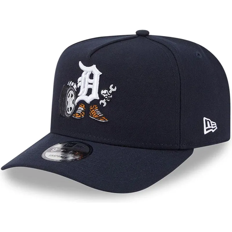 marineblaue-gebogene-snapback-kappe-9fifty-a-frame-cartoon-der-detroit-tigers-mlb-von-new-era