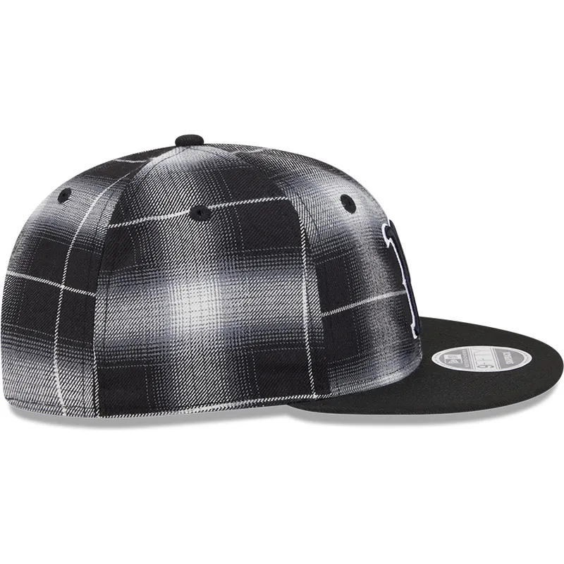 cepur-plakana-melns-snapback-9fifty-retro-crown-plaid-no-boston-red-sox-mlb-no-new-era