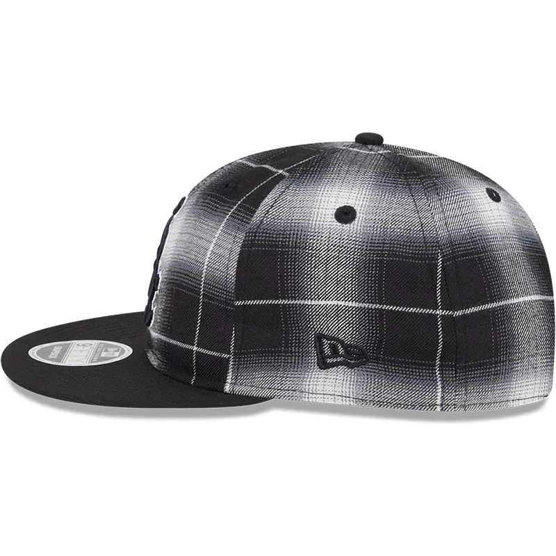 cepur-plakana-melns-snapback-9fifty-retro-crown-plaid-no-chicago-white-sox-mlb-no-new-era