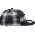 schwarze-flache-snapback-kappe-9fifty-retro-crown-plaid-der-chicago-white-sox-mlb-von-new-era