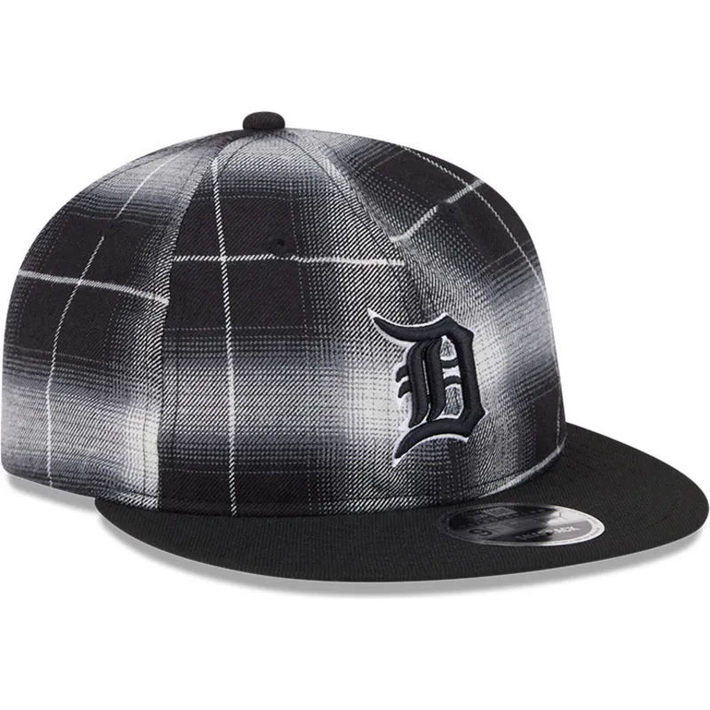 cap-plakana-black-snapback-9fifty-retro-crown-plaid-no-detroit-tigers-mlb-no-new-era