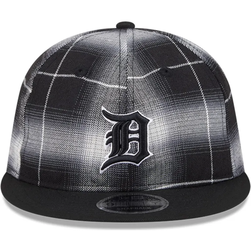 svart-platt-snapback-keps-9fifty-retro-crown-plaid-fran-detroit-tigers-mlb-av-new-era