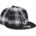 cap-plakana-black-snapback-9fifty-retro-crown-plaid-no-los-angeles-dodgers-mlb-no-new-era