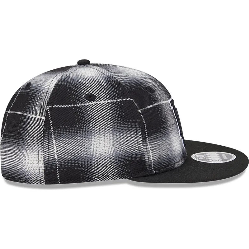 cap-plakana-black-snapback-9fifty-retro-crown-plaid-no-los-angeles-dodgers-mlb-no-new-era